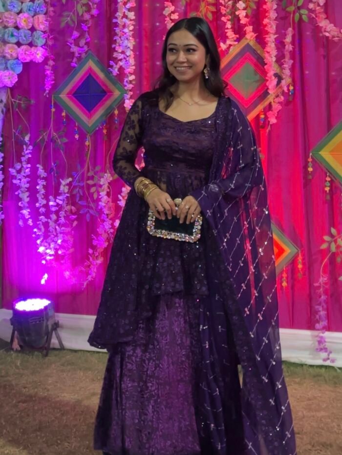 Purple Grace Lehenga Set